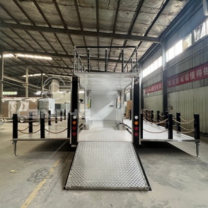 UK Ireland Europe standard Luxury adjustable in height stage trailer display truck with two-axis - Product Image 4