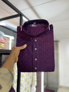 Heavy Sequence bordado trabajo hombres Kurta pijama algodón para exportación venta hombres boda Kurta a precio asequible - Product Image 6