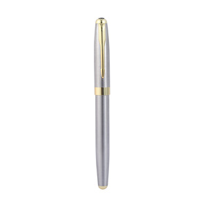 Hot Stock Clip Metal Signature Gel <b>Pen</b> Black Silver For Business Office Promotional Wholesale Gift Stationery - Product Image 4