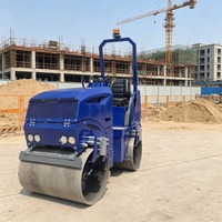 Rouleau compresseur vibrant à double tambour fiable de 2 tonnes et 1,5 tonne pour la construction routière, à vendre