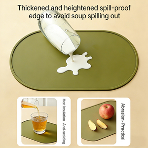 Tapis de table en silicone OEM/ODM, réutilisables, résistants à la chaleur, écologiques, de qualité alimentaire, avec plateau en silicone. - Product Image 4