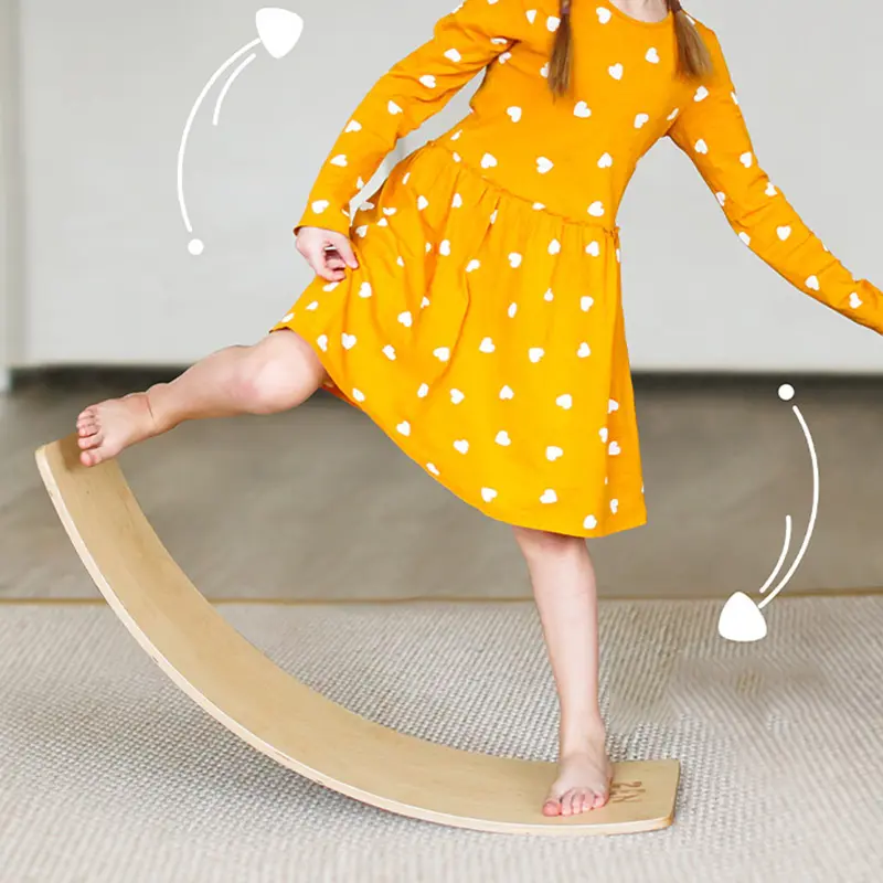 COMMIKI enfants jouets éducatifs planche oscillante tour en bois balançoire enfants planche d'équilibre en bois
