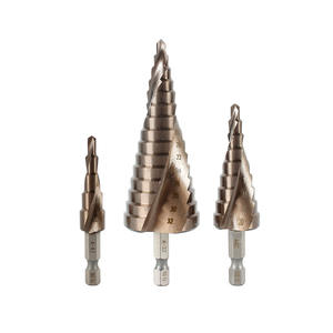 ดอกสว่านเจาะเหล็กแบบขั้นบันได เมตริก หัวหกเหลี่ยม ไม่เคลือบผิว สีเงิน สำหรับเจาะเหล็กหลายขั้นตอน ความเร็วสูง - Product Image 3