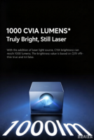 Projecteur laser MIJIA pour cinéma maison, projecteur de films, mise au point automatique et correction de la distorsion trapézoïdale, zoom, mini projecteur laser portable pour extérieur