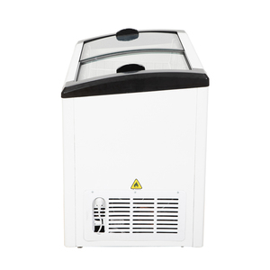 Congélateur vitrine commercial OEM/ODM à double porte coulissante pour crème glacée, corps extérieur personnalisé, publicité de marque, réfrigérateur coffre - Product Image 4