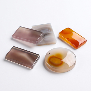 Ciondolo in Agata Naturale Lucidata a Fetta, Amuleto Curativo per <span class=keywords><strong>Meditazione</strong></span>, Gioielli Energetici, Charm Fai-da-te in Agata a Fetta - Product Image 2