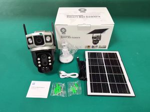 Sim-Karte Camara Seguridad Außen daten Full color Multi 3-Objektiv Solar CCTV V380 Pro 10X Zoom 4G Außen kamera De Surveillance - Product Image 3