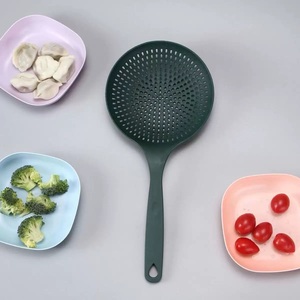 1 Pc Large Capacity <b>Plastic</b> PP Disposable High Temperature Resistant Spoon Withstand Hung Dumplings Leaking <b>Net</b> Not Easy Deform - Product Image 6