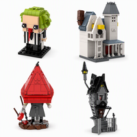 Blocs de construction MOC d'horreur gothique d'Halloween, ensemble de briques pour maison hantée effrayante et figurines sinistres, décoration intérieure, cadeau de collection