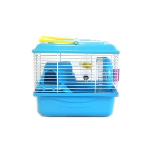 Gabbia per criceti di alta qualità a doppio ponte deluxe villa forniture per criceti giocattolo piccola gabbia per manieri con scivolo - Product Image 1