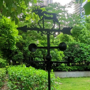 MỤC VỤ xuất khẩu đồ trang trí thủ công nai sừng tấm động vật ngoài trời sân trang trí sắt Plug-in hướng gió đánh dấu - Product Image 4