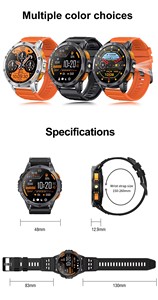 <span class=keywords><strong>Smartwatch</strong></span> Outdoor K67 <span class=keywords><strong>con</strong></span> Schermo AMOLED da 1.43'' e Navigazione GPS, Resistente agli Urti di Grado Militare IP68, Cassa in Acciaio Inossidabile, Novità 2026 - Product Image 6