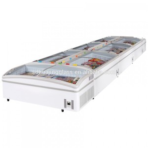 Supermarket Display Commercial Display Freezer Ice Freezer Curved Flat Glass Door with Lock and <b>Key</b> - Product Image 5