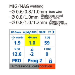 MIG/MAG 270A çift darbe KAYNAK MAKINESİ uygun endüstriyel üretim için atölye ve otomatik vücut onarım çalışma UE-300