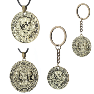 Ciondolo <span class=keywords><strong>Lost</strong></span> Legacy Uncharted Uncharted 4 Drake, Monete d'Oro Antiche, Collana Versatile e di Tendenza - Product Image 1