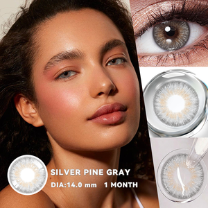 <span class=keywords><strong>Lentilles</strong></span> de contact colorées mensuelles 14,0 mm, design à bord fin et souple, éclat délicat pour les yeux, idéales pour un maquillage quotidien élégant - Product Image 1