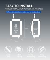 Analyseur de qualité de l'eau d'aquarium d'eau salée 19000mAh ±3% de précision Transmetteur de turbidité sans fil LoRa/4G pour instruments de test