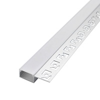 Profilé en aluminium LED pour plaque de plâtre 107, éclairage encastré dans le mur, canaux en aluminium avec lumière LED