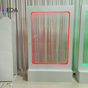 LEDA Acrylic Customized Professional Popular RGB LED <b>Arch</b> Background Decoration Waterfall <b>Frame</b> Bracket for Wedding - Product Image 5