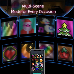 Smart APP di controllo 400 Smart <span class=keywords><strong>RGB</strong></span> Pixel Fairy Light sipario programmabile all'aperto impermeabile Festival luci di natale - Product Image 4