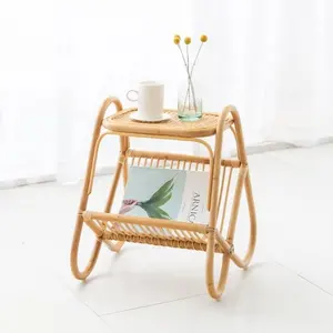 Rattan Magazine Racks Magazine Holder for Home Interior Accessories Decoration Minimalist Office Furniture