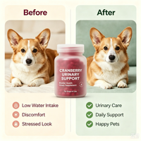 Complément alimentaire pour chiens et chats à base de canneberge pour le soutien urinaire, marque privée OEM ODM, poudre et capsules naturelles pour la santé de la vessie