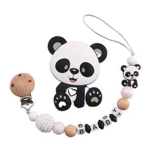 Juego de <span class=keywords><strong>cadena</strong></span> para <span class=keywords><strong>chupete</strong></span> de dentición <span class=keywords><strong>con</strong></span> <span class=keywords><strong>nombre</strong></span> de letra de silicona en inglés para bebé, <span class=keywords><strong>cadena</strong></span> anticaída para <span class=keywords><strong>chupete</strong></span> - Product Image 3