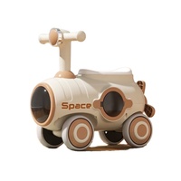 Coche Espacial Multifuncional para Niños con Música y Luces, Juguete Educativo de Empuje Tipo Submarino para Niños Pequeños