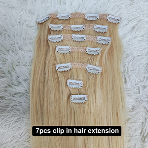 Extensions de cheveux à clipser Letsfly, couleur 4 #   Extensions de cheveux humains vierges brésiliens lisses, 10-16 pouces, 100% cheveux humains, tissage - Product Image 4