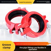 Collier de serrage pour raccord de tuyau rainuré, raccords de tuyauterie haute pression pour lutte contre l'incendie, fonte ductile
