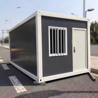 Maison préfabriquée en conteneur de 20 pieds, emballage plat, logement portable, bureau
