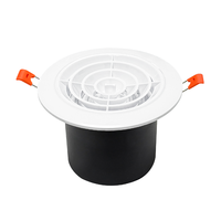 Nouvelle grille d'aération ronde en ABS à clipser, sortie d'air frais et grille d'évacuation pour la ventilation des conduits de climatisation centrale