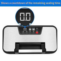 Machine de mise sous vide alimentaire pour usage domestique et semi-commercial, avec double scellage, pression sous vide de 95 kPa et support pour rouleaux de film sous vide
