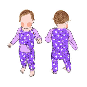 Tutina per Neonati con Zip a Maniche Lunghe, Pigiama Intero per Tutte le Stagioni, Abbigliamento per Gattonare - Product Image 2