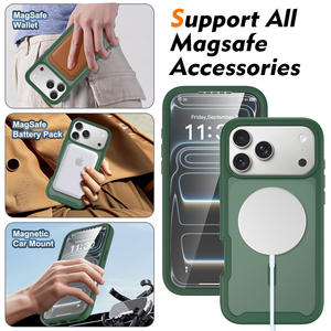 बिल्ट-इन स्क्रीन प्रोटेक्टर एंटी-स्क्रैच के साथ iphone 17 प्रो मैक्स के लिए मामला, 360 डिग्री फुल बॉडी बॉडी (ब्लैक) आईफ़ोन कोक - Product Image 6