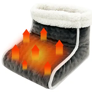 Calentadores de pies eléctricos para hombre y mujer, almohadilla calefactora, calentador de manos y pies