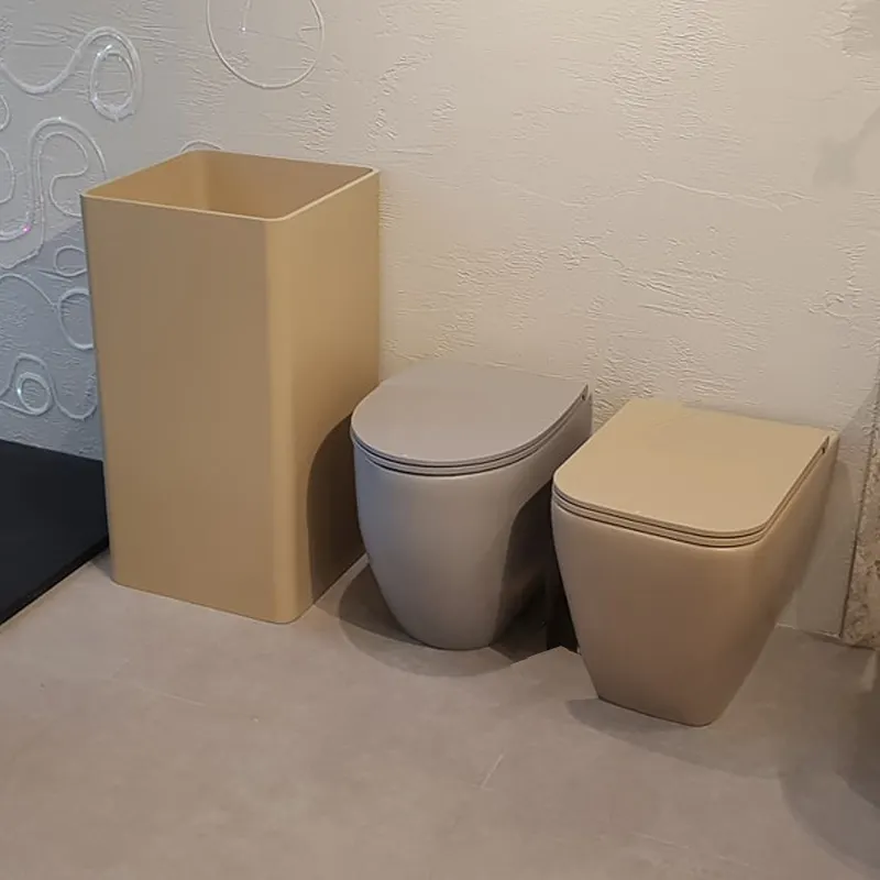 Sol wc évier support colonne toilette ensemble unité bassin avec piédestal lavabo produit décor lavabo moderne en céramique sanitaire
