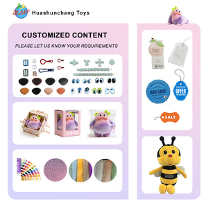 2021 Neuerscheinung Maßgefertigte Plüsch-Bienen Niedlicher Baumwoll-Schlüsselanhänger Spielzeug mit Umweltfreundlichem PP Weichem Kawaii Bienen-Plüschtier Geschenkspielzeug - Product Image 3