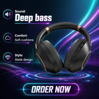 Headphone Nirkabel Premium BT 5.3 2.4GHz Dual Mode ANC Peredam Kebisingan Latensi Rendah Headset Gaming USB Dongle IPX-6 Over-Ear