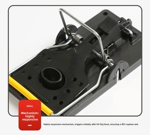 Piège à souris réutilisable écologique N86 en plastique ABS, attrape-rongeurs solide pour souris et rats, à ressort, pour le contrôle des nuisibles - Product Image 4