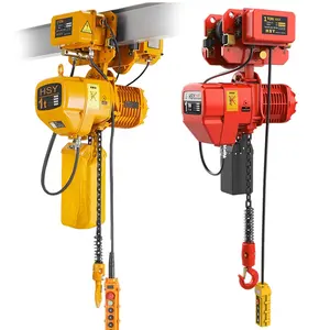 1.5 ton 1 ton electric chain hoist with electric trolley 2 ton for construction site warehouse workshop