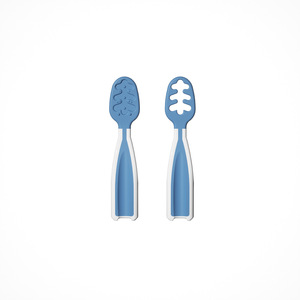 Ensemble de cuillères pour bébé, essentiels pour bébé, pré-cuillères pour la diversification alimentaire, ustensiles en silicone pour tout-petits de 6 mois et plus, première étape - Product Image 1