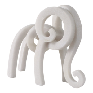 Estatua Espiral Artística de Poliresina, Escultura Decorativa para Sala de Estar, Oficina en Casa, Decoración con Curvas Fluidas y Diseño Caprichoso - Product Image 2