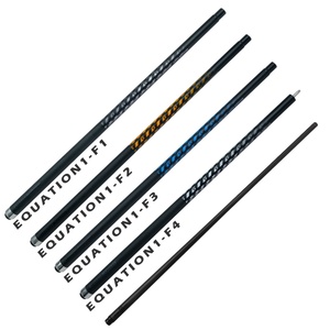 Taco de billar Little Monster Equation de fibra de carbono de 12.4mm y 19oz con baja deflexión, juego de taco de billar con estuche blando - Product Image 6