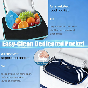 Mochila de Pickleball Impermeable de 33L, Portátil, de Poliéster, con Compartimento para Zapatos, Gancho para Valla y Bolsa para Palas - Product Image 3