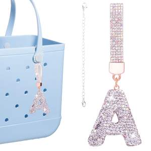 Diamant pompon Alphabet lettres breloques pour sac compatible avec tous les modèles pour la rentrée et les accessoires d'Halloween - Product Image 3