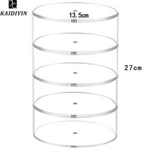 ヘアネクタイアクセサリーベルトアクリルベルトオーガナイザー用小型透明プラスチックケースモダンポータブルオーガナイザー - Product Image 6