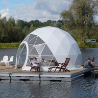 Dôme géodésique imperméable en PVC pour glamping, hôtel, camping, mariage, événement, festival, hébergement, tourisme