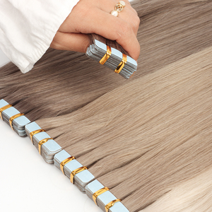 Extensioni per capelli con nastro adesivo in capelli umani vergini europei al 100% a doppia trama, all'ingrosso, di gran successo - Product Image 2