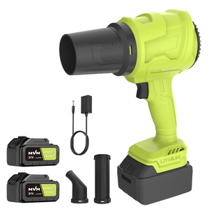 Bürstenmotor Kabelloser Lithium-Ionen-Luftbläser DIY 160mph 500CFM für Gartenarbeit Blätter Staub Schnee - Product Image 1
